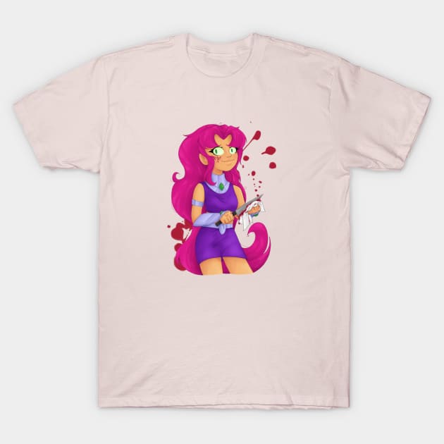 Slightly insane Starfire T-Shirt by Cheerhio